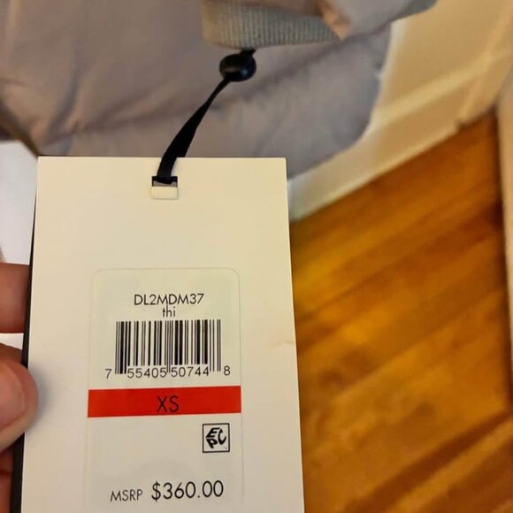 NWT DKNY maxi-length puffer with hood - Picture 2 of 5